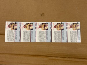 1990 Pro Set John Riggins Uncut Sheet of Cards RARE NFL Super Bowl Cards