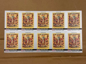 1990 Pro Set Uncut Sheet of Football Cards Featuring Super Bowl #18 RARE Collectible NFL