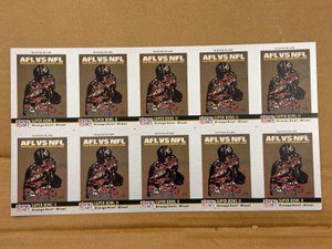 1990 Pro Set Uncut Sheet of Football Cards Featuring Super Bowl #2 RARE Collectible NFL
