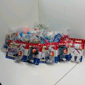 Lot Of McDonalds Ty, Avon, Disney, Barbie, Hot Wheels Plush Toys