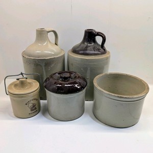 Lot of Pottery Crocks and Jugs