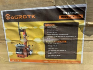 Tire Changer - AGT - 2026 - Unused - ATK-TC24