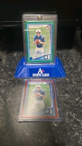 2025 Donruss Riley Leonard  Green Auto2025 Panini Donruss - RatedRookie Riley Leonard #341 OptRed Pandora Prizm