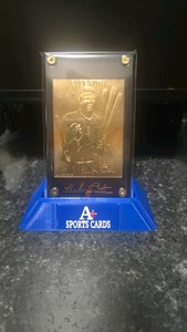 Babe ruth 22 carat gold card