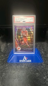 2021 Prizm Draft Picks Trevor Lawrence Purple Wave PAS 6