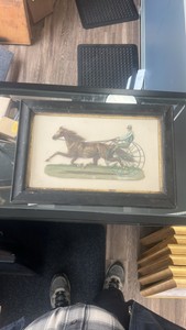 late 1800s horse racing lithograph