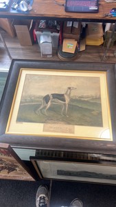 1875 HONEYMOON greyhound racing lithograph