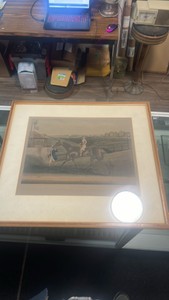 late 1800s Emilius horse racing etching