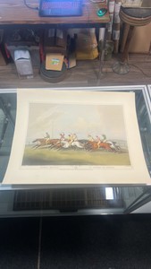 horse racing lithograph