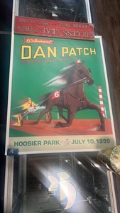 1999 Hoosier park Dan patch race advertisement poster