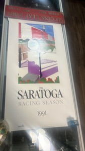 1991 Saratoga racing season advertising poster