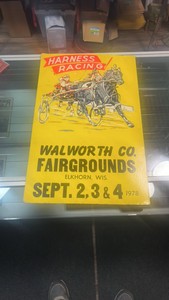 1978 harness racing advertising poster