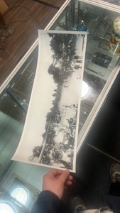 1903 horse race panoramic photo reproduction
