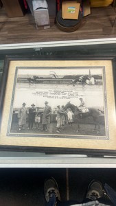 1955 thinking cap horse racing photograph