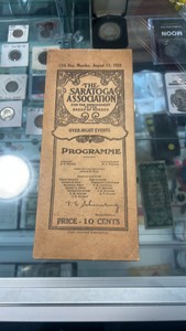 1928 Saratoga racing program