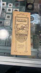 1935 metropolitan jockey club race program