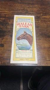 1937 hialeah park Miami Beach handicap race program