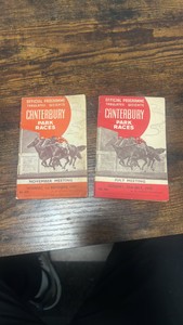 1941-1943 Canterbury park race programs