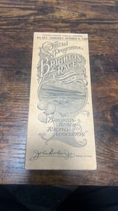 1906 Brighton beach races race program