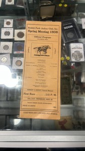 1938 Beulah park jockey club spring meeting race program