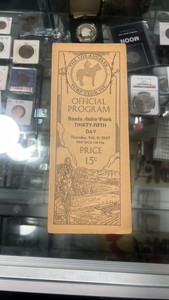 1937 Santa Anita park race program