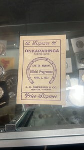 1923 onkaparinga racing club race program