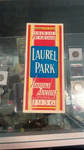 1936 laurel park race program