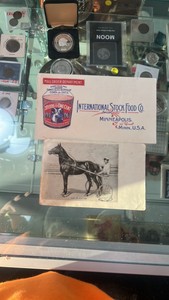 antique dan patch post card and envelope