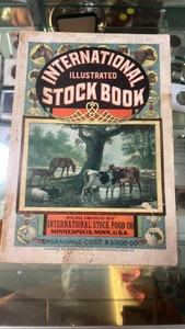 antique illustrated international stock book