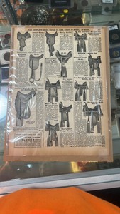 antique saddle advertisement