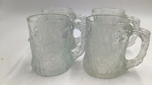 Vintage Flintstone Glass Mugs