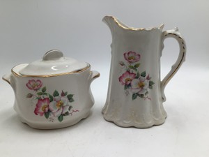 Vintage Cream and Sugar Set