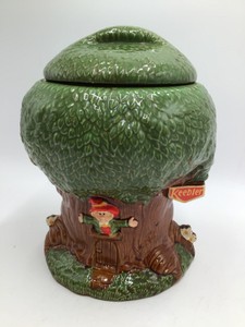 Vintage Keebler Elf Hollow Tree Cookie Jar