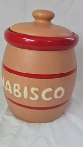 Vintage McCoy Nabisco Barrel Cookie Jar