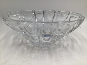 Toscany Crystal Bowl  Cut Glass Scalloped Design, Made in West Germany
