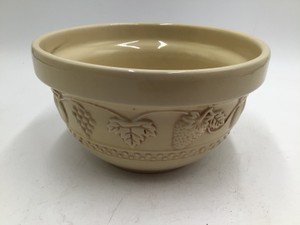 Vintage Creamware Fruit Mixing Bowl