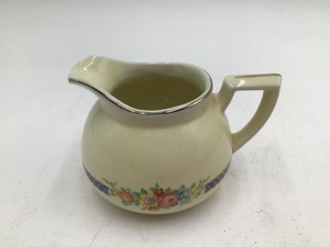Vintage Superior Hall China Creamer with Floral Band