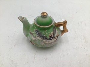 Vintage Japanese Miniature Teapot with Dragon Design
