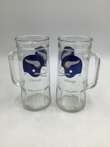 Vintage Minnesota Vikings Beer Mug Set