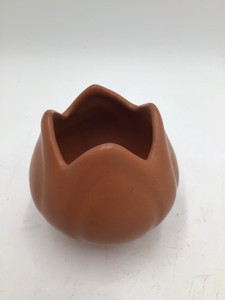 Van Briggle Colorado Tulip Bud Vase in Mulberry Brown Matte Glaze