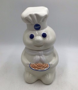 Vintage Pillsbury Doughboy Cookie Jar 1997 Ceramic with Original Box
