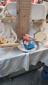 Vintage Wall Shelves and Popeye Puppet
