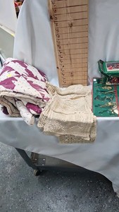 Lap Quilt-Crochet Doilies-Christmas Decorations