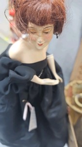 Vintage Baxes, doll, lampshade