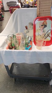 Coca Cola Trays, bottles, Glasses, Pewter Collectible