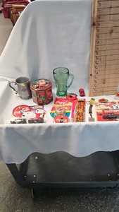 Coca Cola Die Cast, pewter mug, tins, glass, yo-yo etc