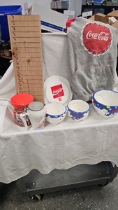 Coke Polar Bear Bowl Set, Tins, Frisbee, Shirt