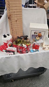 Coke Sata Figure, Bottles, Stapler