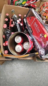 Misc Box of Coke Items, 75th Anniversary Semi and Trailer
