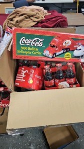 Coca Cola Vintage Memorbilia and 2000 Holiday Helicopter Carrier